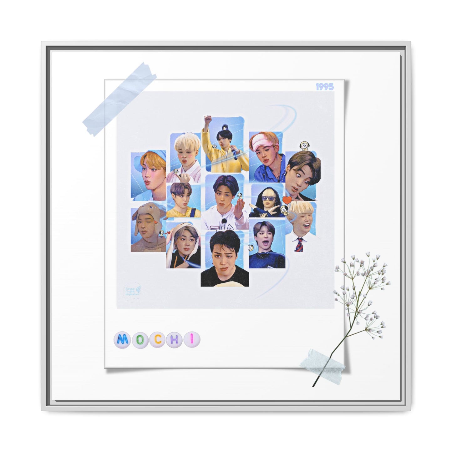 Cutie, Sexy, Lovely Matte Canvas, Framed (Multi-color)