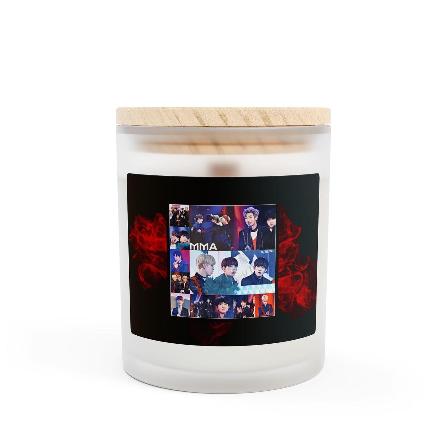 11/19/16 Frosted Glass Candle, 11oz