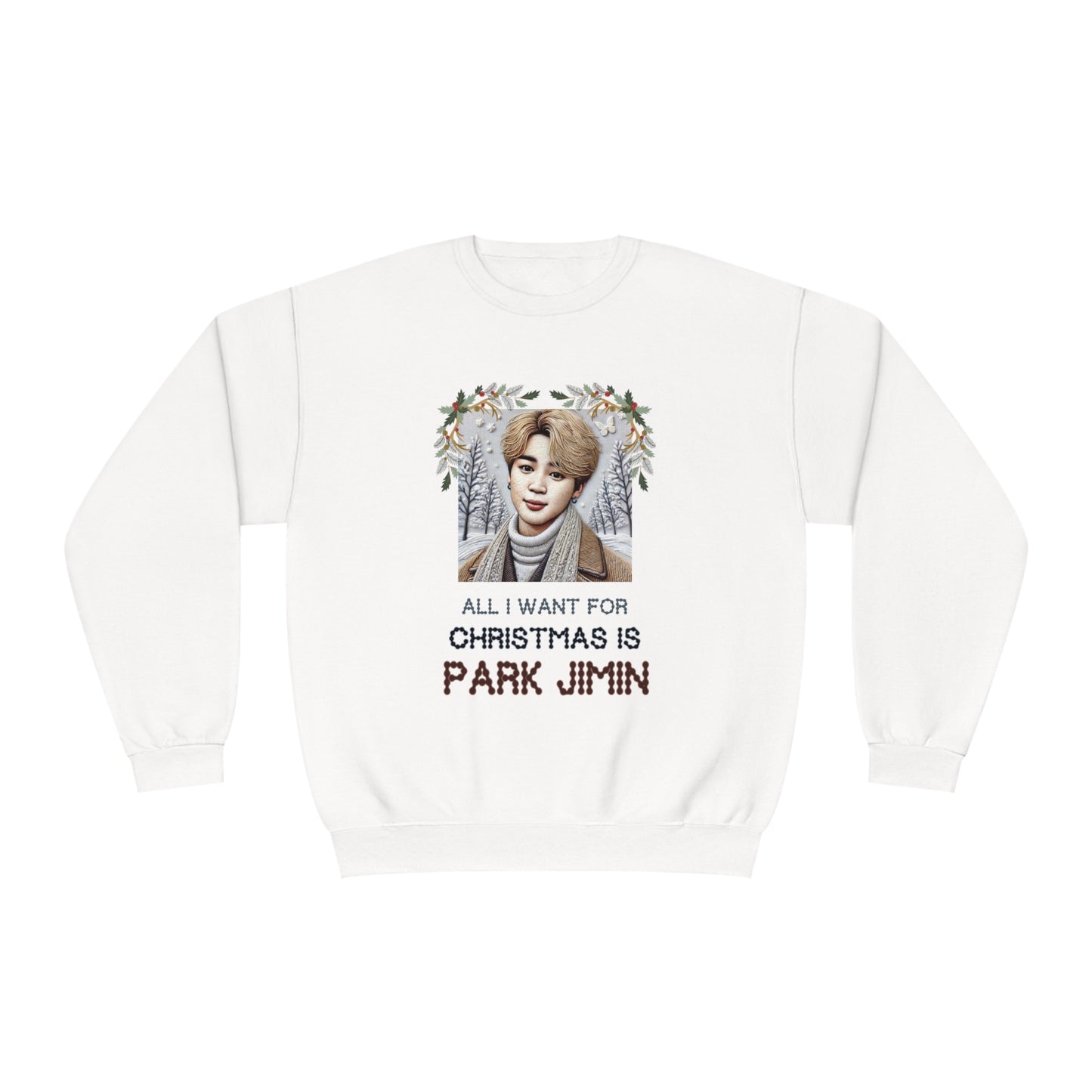 Christmas Jimin Unisex NuBlend® Crewneck Sweatshirt