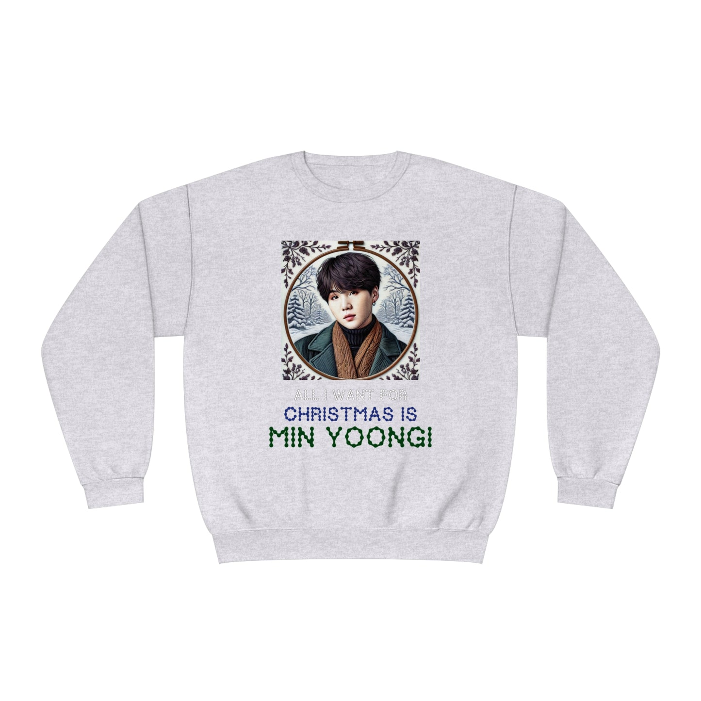 Christmas Yoongi Unisex NuBlend® Crewneck Sweatshirt