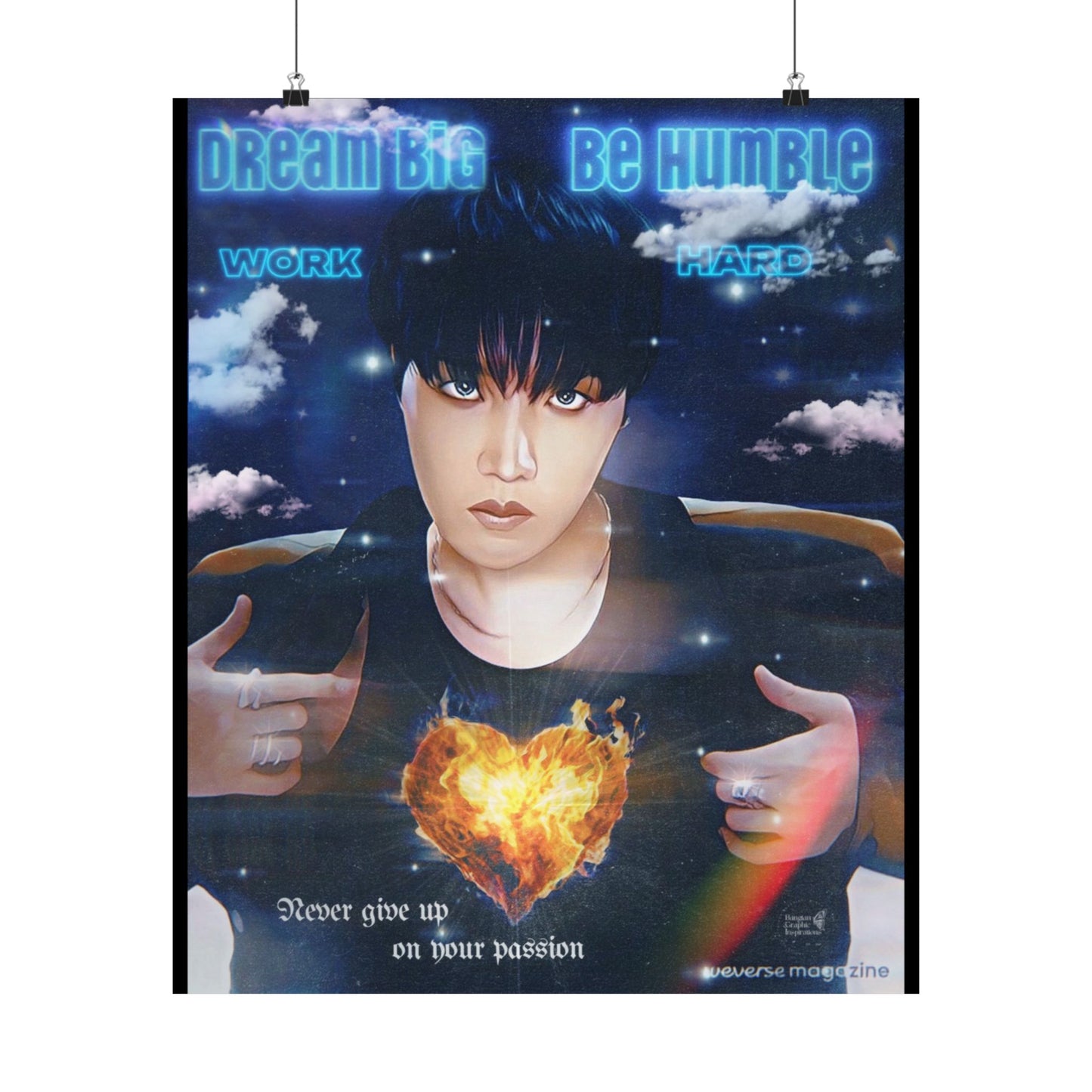 Jhope Passion Matte Vertical Posters