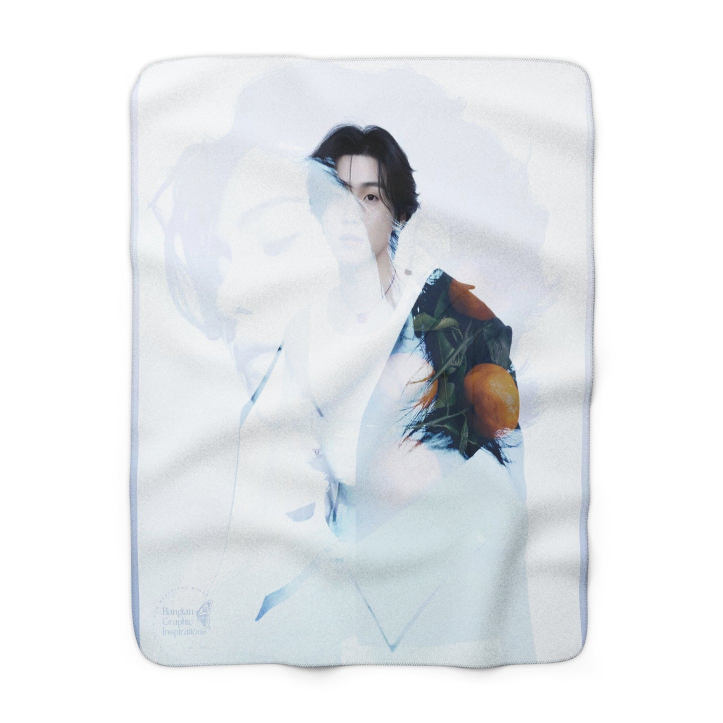 Min Yoongi Graphic Sherpa Fleece Blanket
