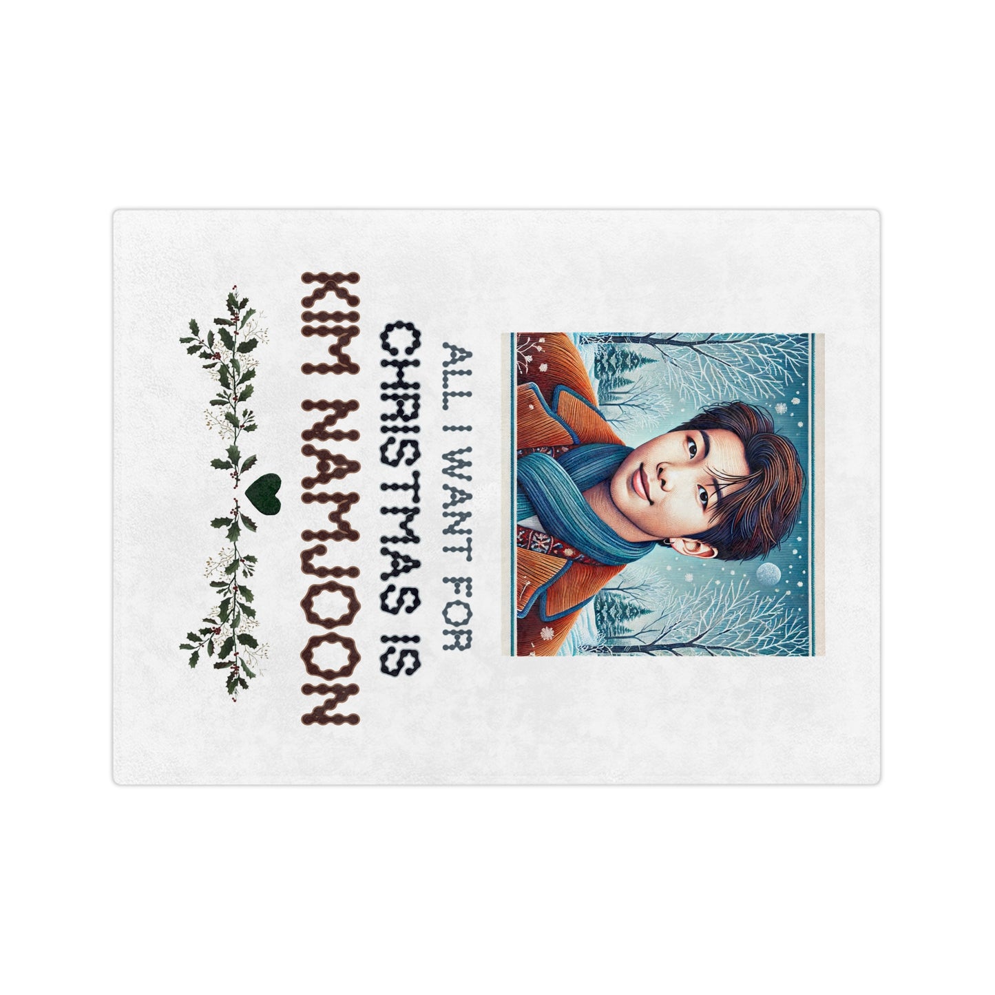 Christmas Namjoon Velveteen Microfiber Blanket