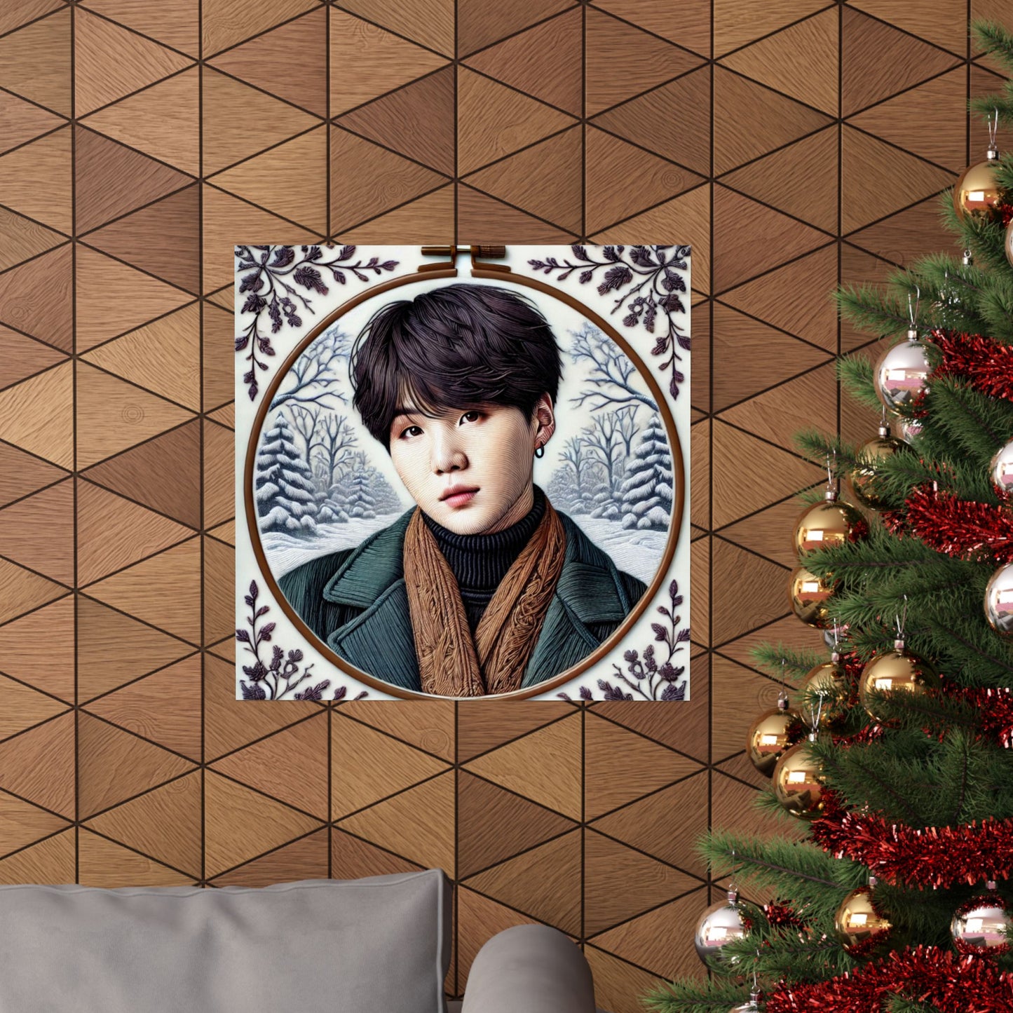 Christmas Yoongi Matte Vertical Posters