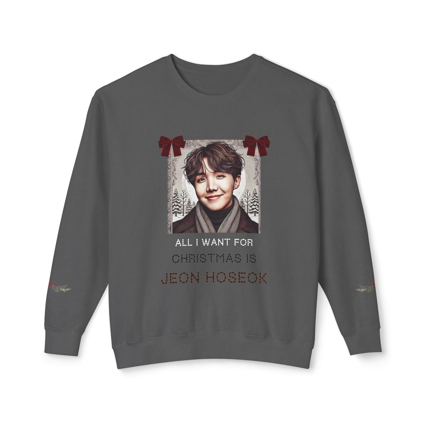 Christmas Jhope Unisex Lightweight Crewneck Sweatshirt