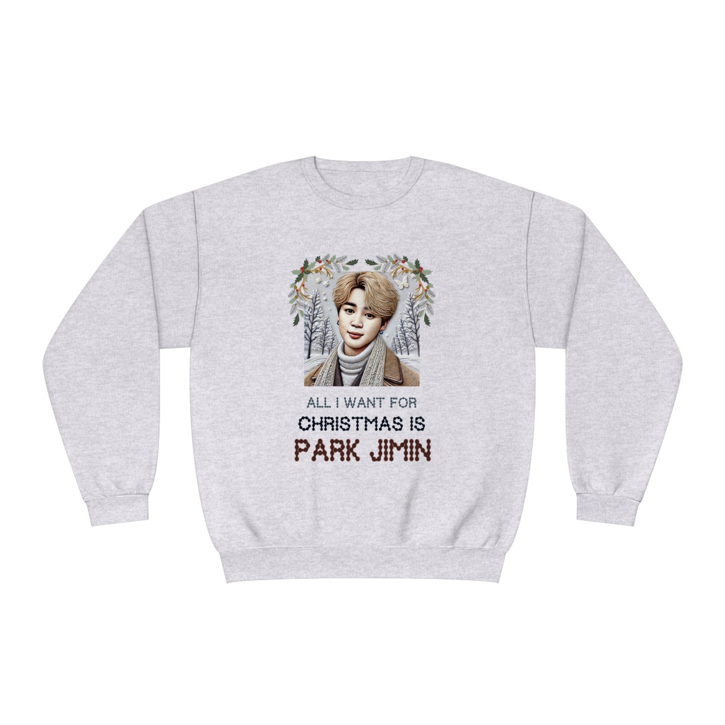 Christmas Jimin Unisex NuBlend® Crewneck Sweatshirt