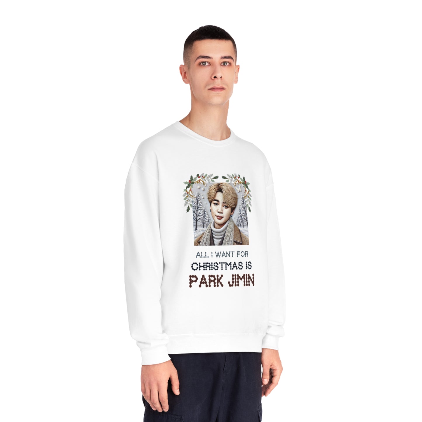 Christmas Jimin Unisex NuBlend® Crewneck Sweatshirt
