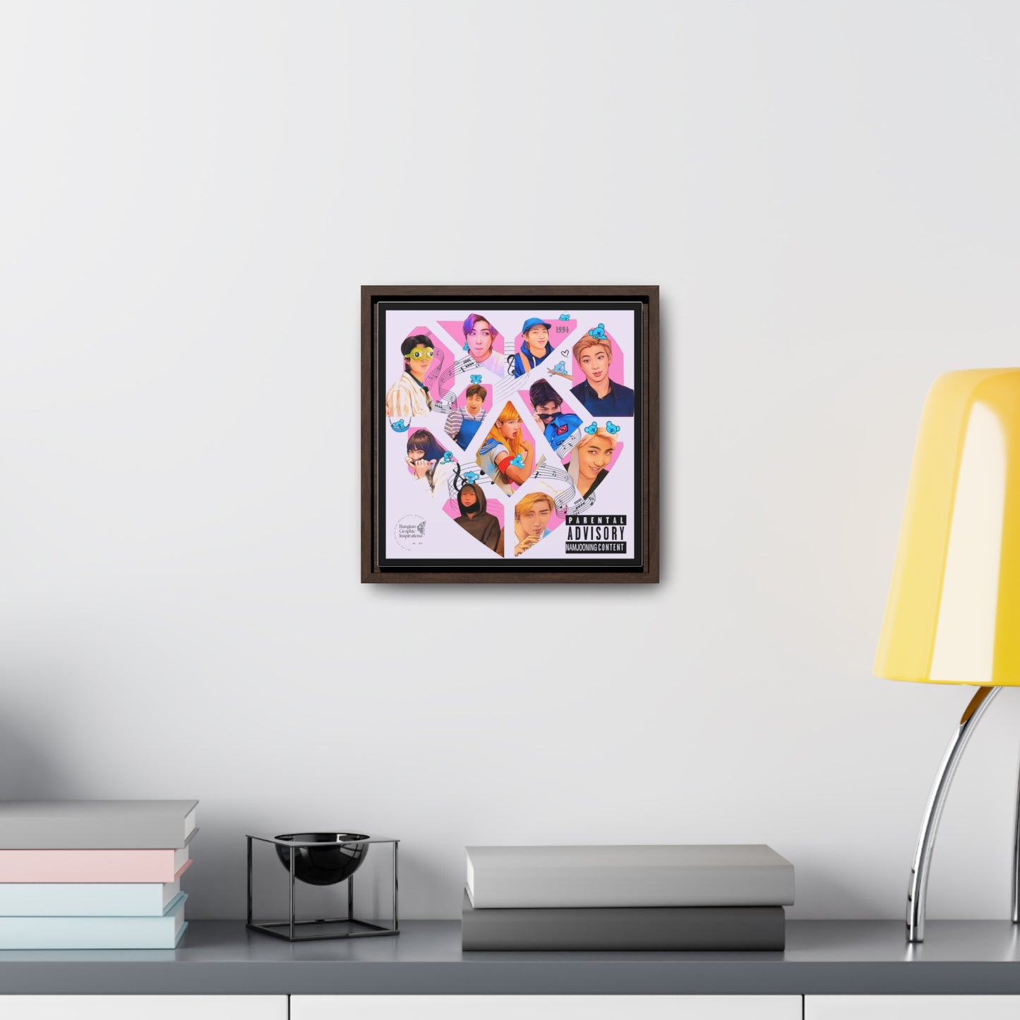 Namjooning Graphic Gallery Canvas Wraps, Square Frame
