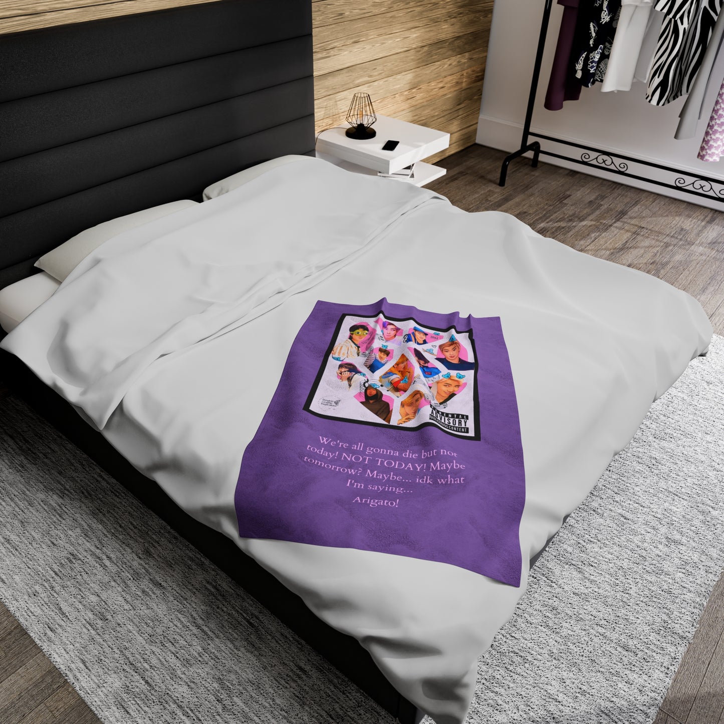 Namjooning Graphic Velveteen Plush Blanket