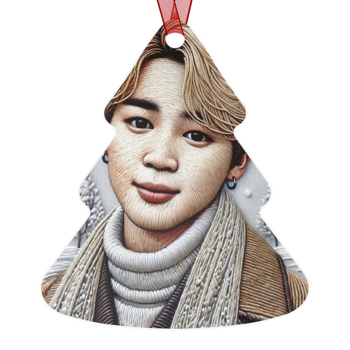 Christmas Jimin Metal Ornaments