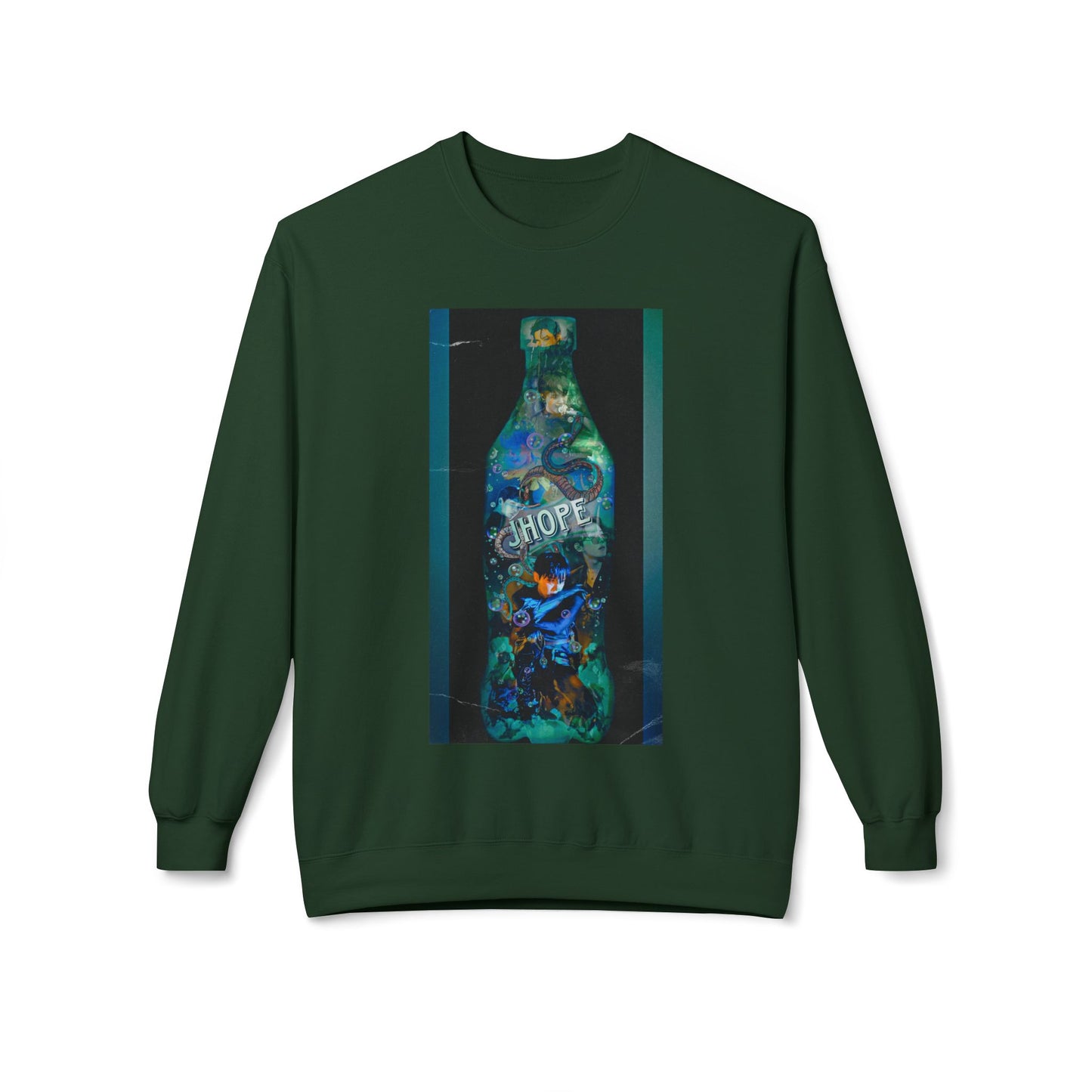 Jhope Graphic Unisex Midweight Softstyle Fleece Crewneck Sweatshirt