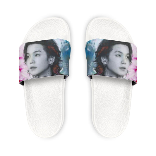 Agust D Graphic Women's PU Slide Sandals