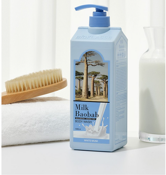 BIOKLASSE MILK BAOBAB Body Wash White Musk 1000ml