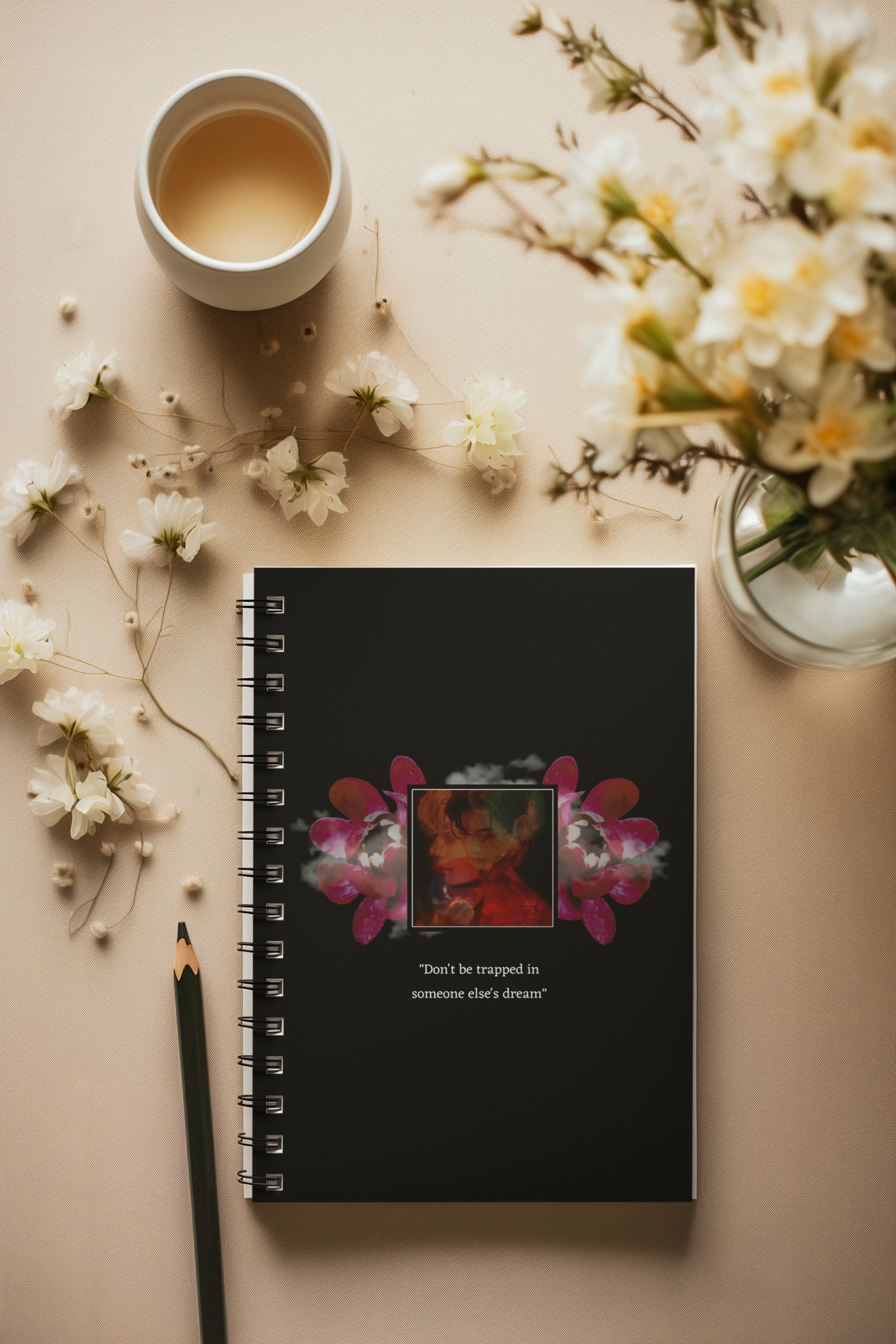 Taehyung Graphic Spiral Notebook - Ruled Line