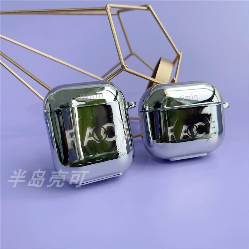 BTS Jimin FACE Protective Cover for Apple AirPods and Samsung Buds Live Pro