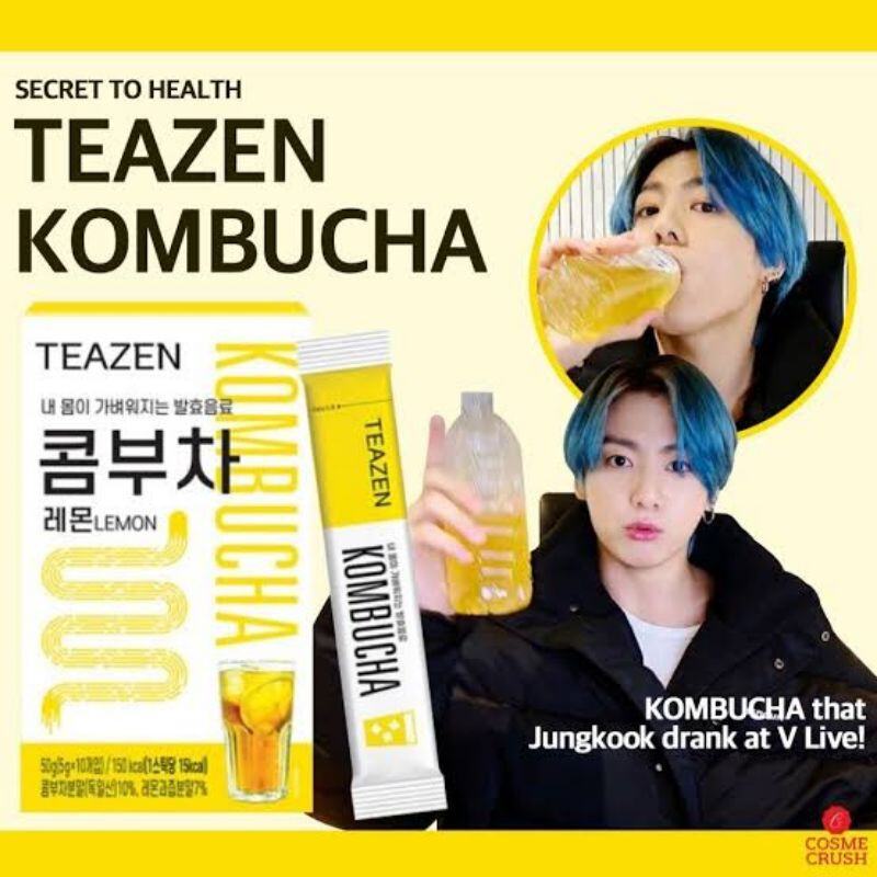TEAZEN Kombucha Lemon (10 Sticks)