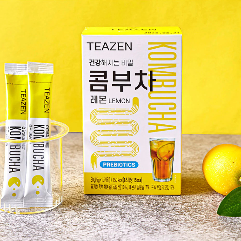 TEAZEN Kombucha Lemon (10 Sticks)