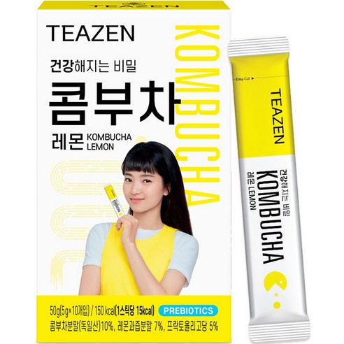 TEAZEN Kombucha Lemon (10 Sticks)