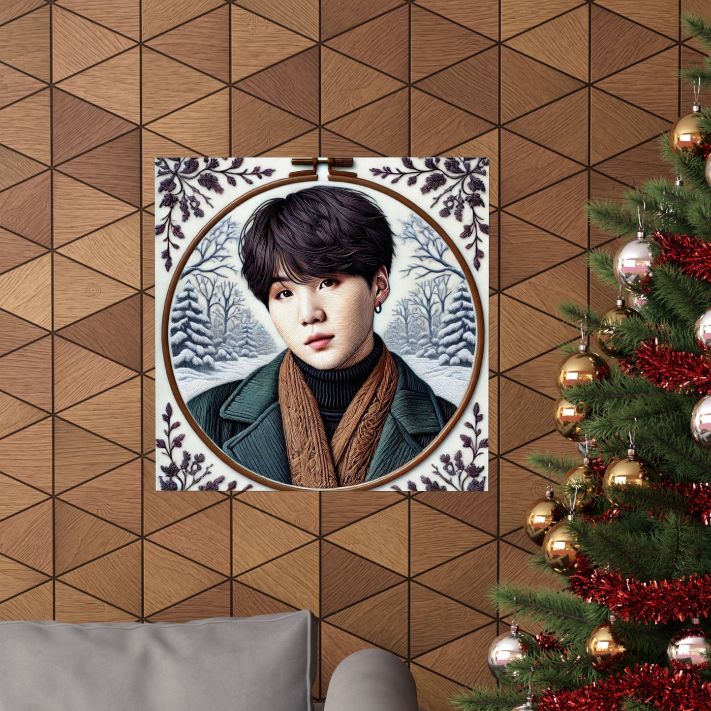 Christmas Yoongi Matte Vertical Posters