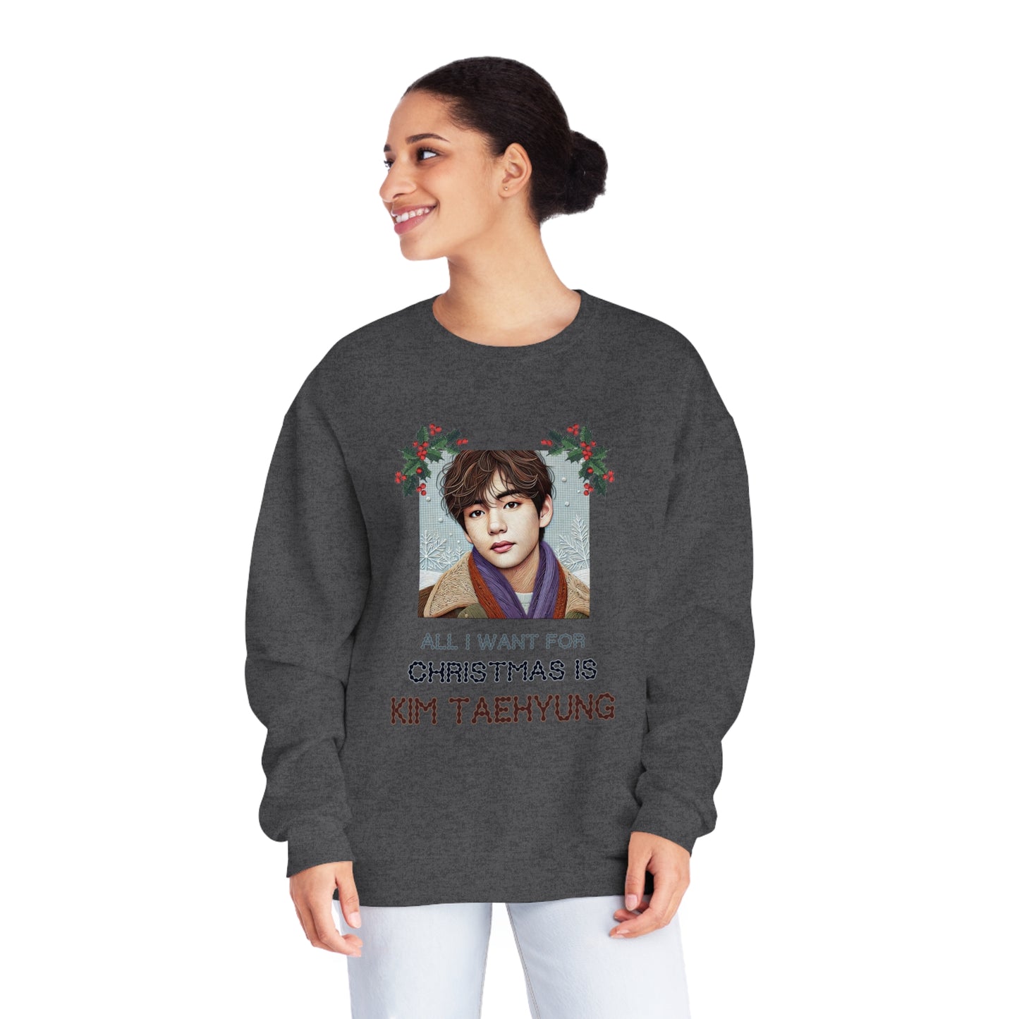 Christmas Taehyung Unisex NuBlend® Crewneck Sweatshirt