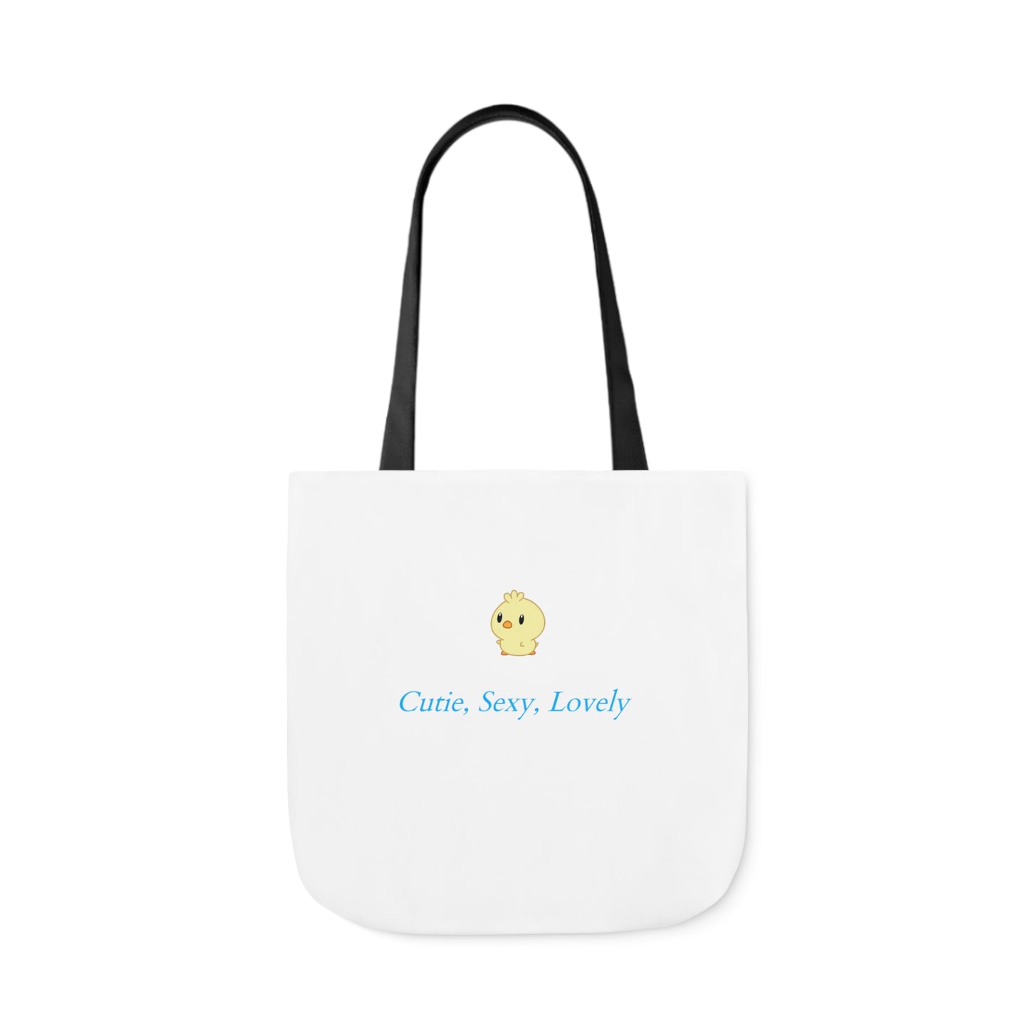 Cutie, Sexy, Lovely Canvas Tote Bag, 5-Color Straps