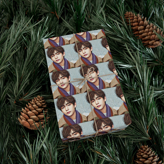 Christmas Taehyung Gift Wrap Papers