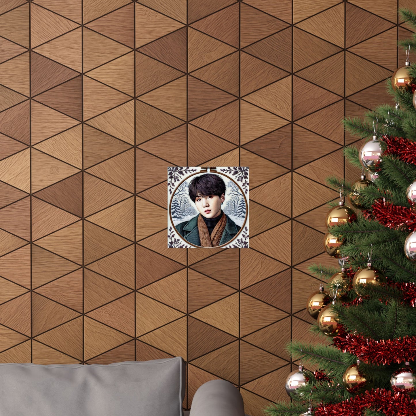 Christmas Yoongi Matte Vertical Posters