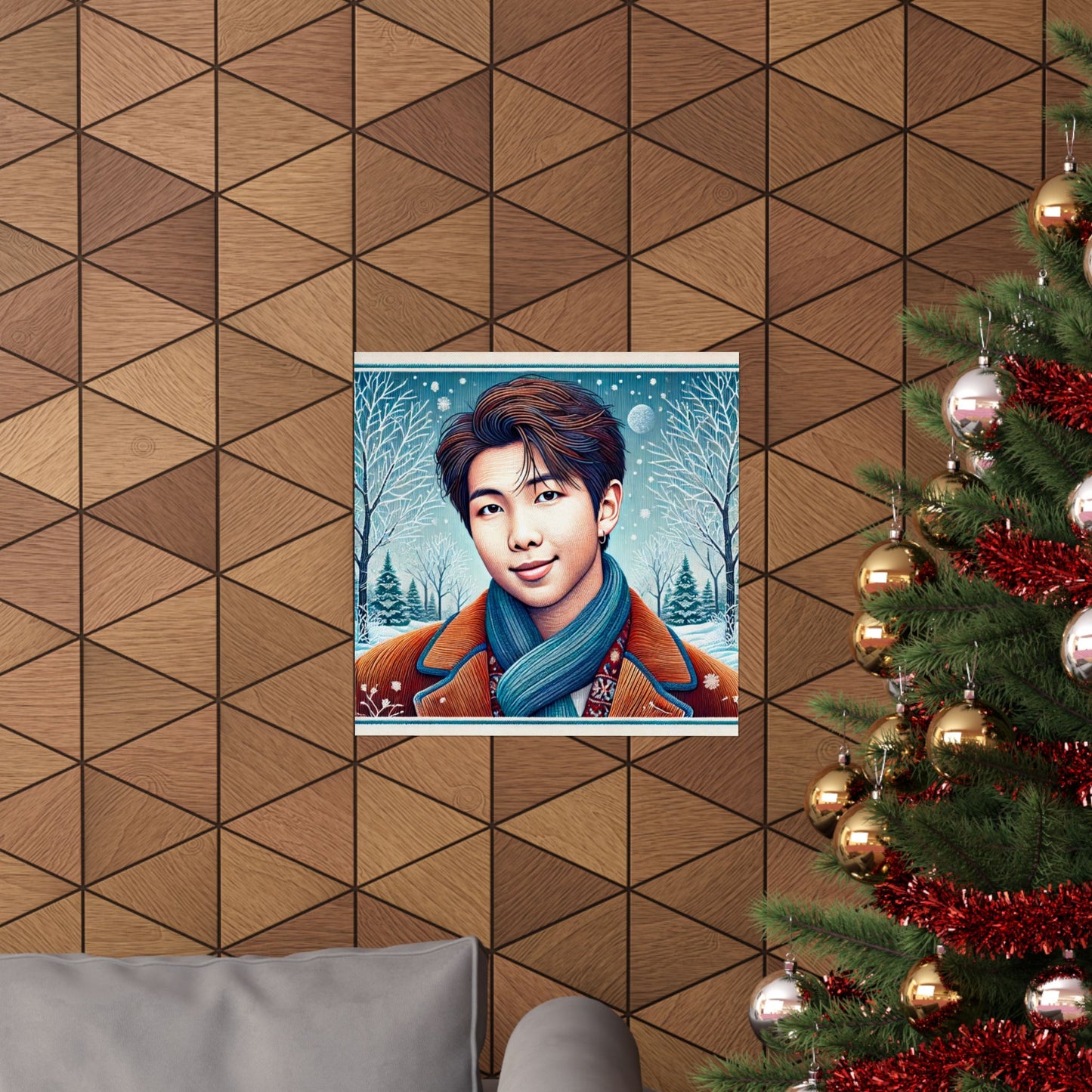 Christmas Namjoon Matte Vertical Posters