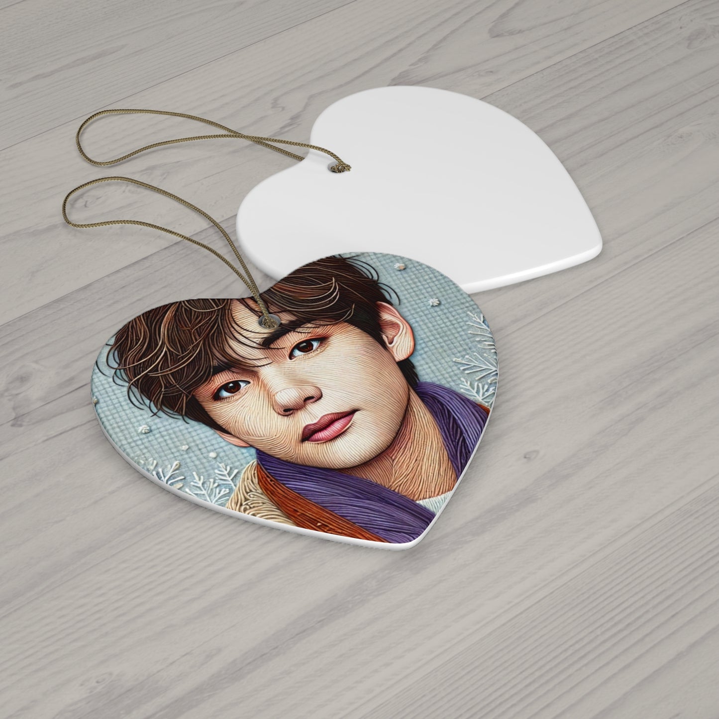 Christmas Taehyung Ceramic Ornament, 4 Shapes