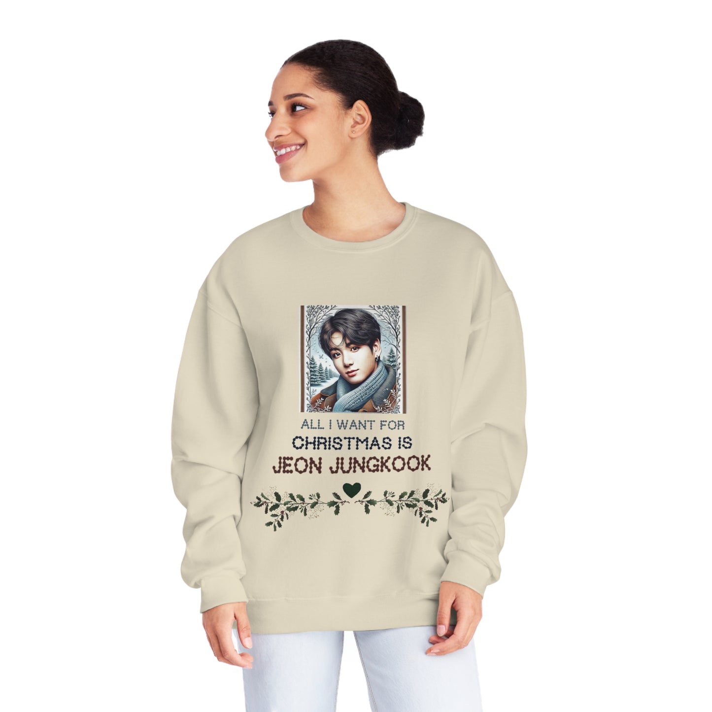 Christmas Jungkook Unisex NuBlend® Crewneck Sweatshirt