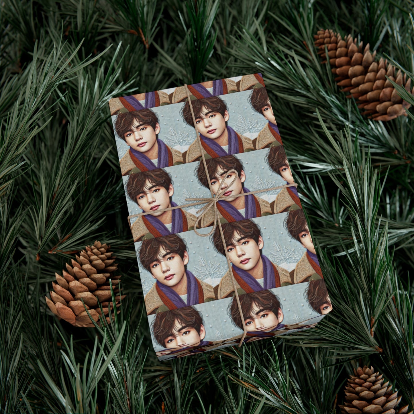 Christmas Taehyung Gift Wrap Papers