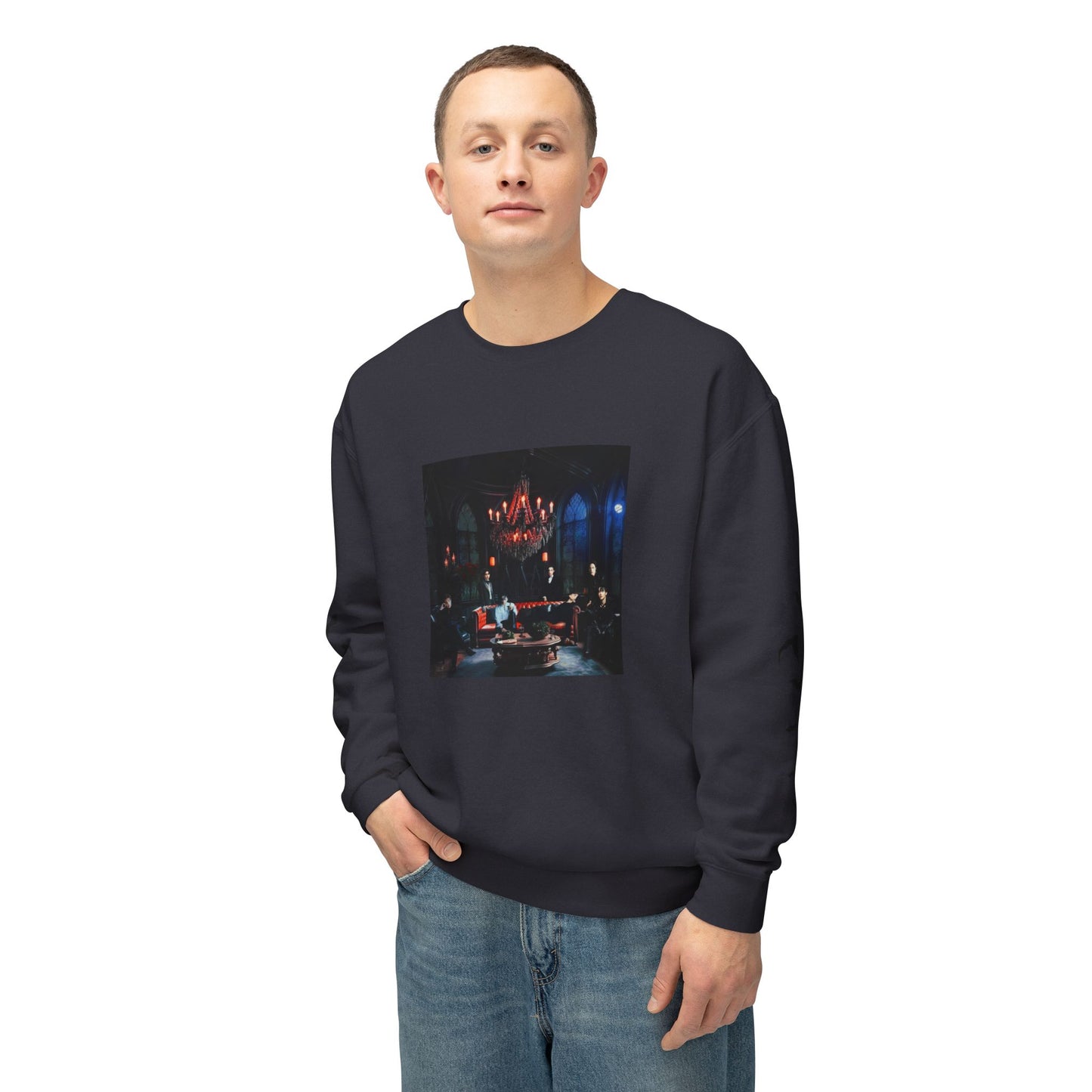 House of the Bangtan Clan Unisex Lightweight Crewneck Sweatshirt