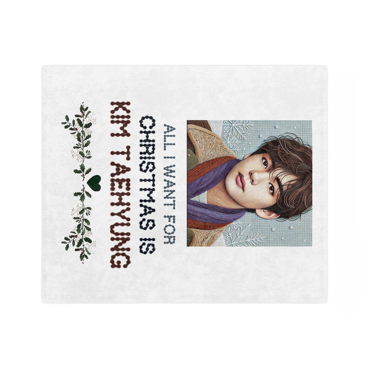 Christmas Taehyung Velveteen Microfiber Blanket