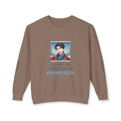 Christmas Namjoon Unisex Lightweight Crewneck Sweatshirt