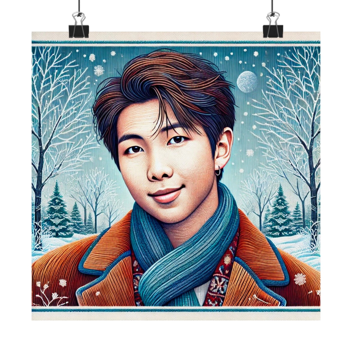 Christmas Namjoon Matte Vertical Posters