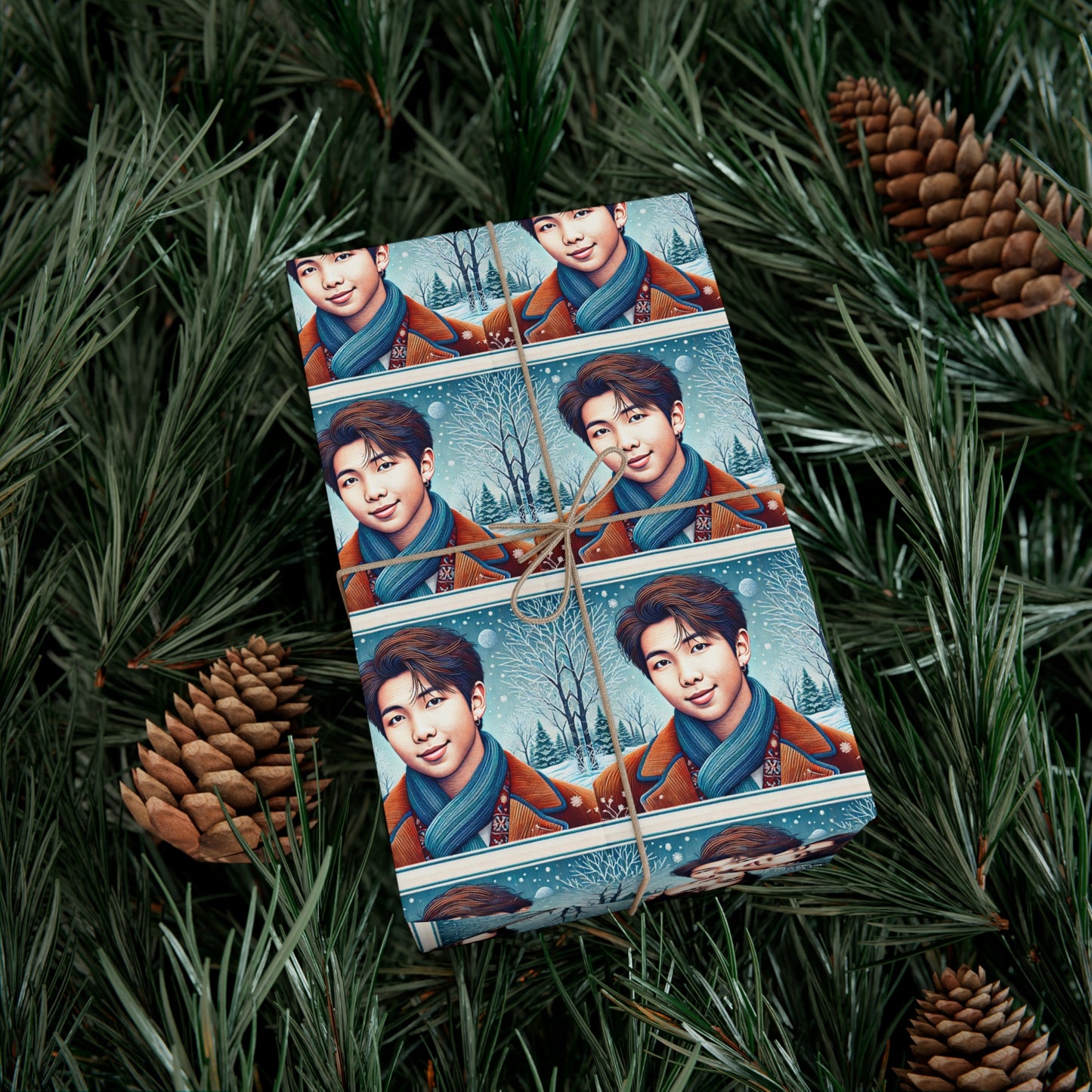 Christmas Namjoon Gift Wrap Papers