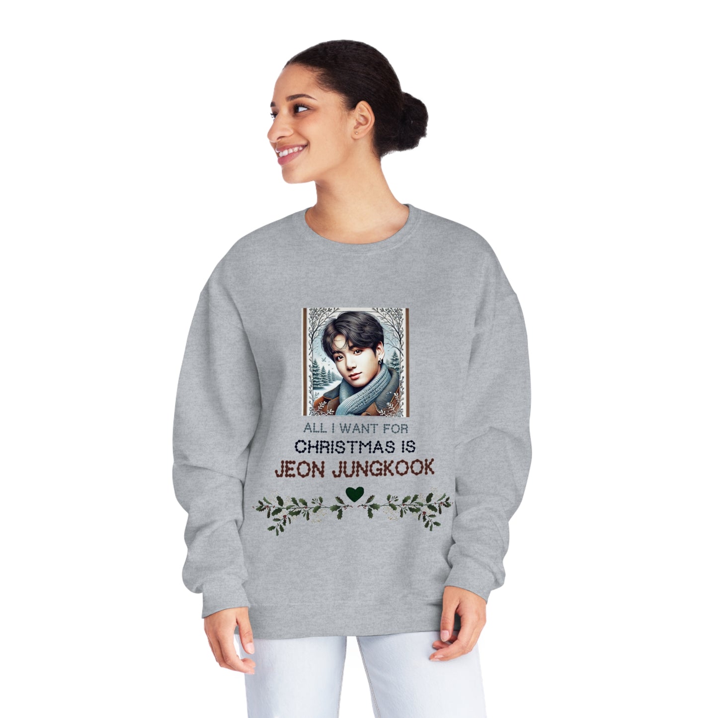 Christmas Jungkook Unisex NuBlend® Crewneck Sweatshirt