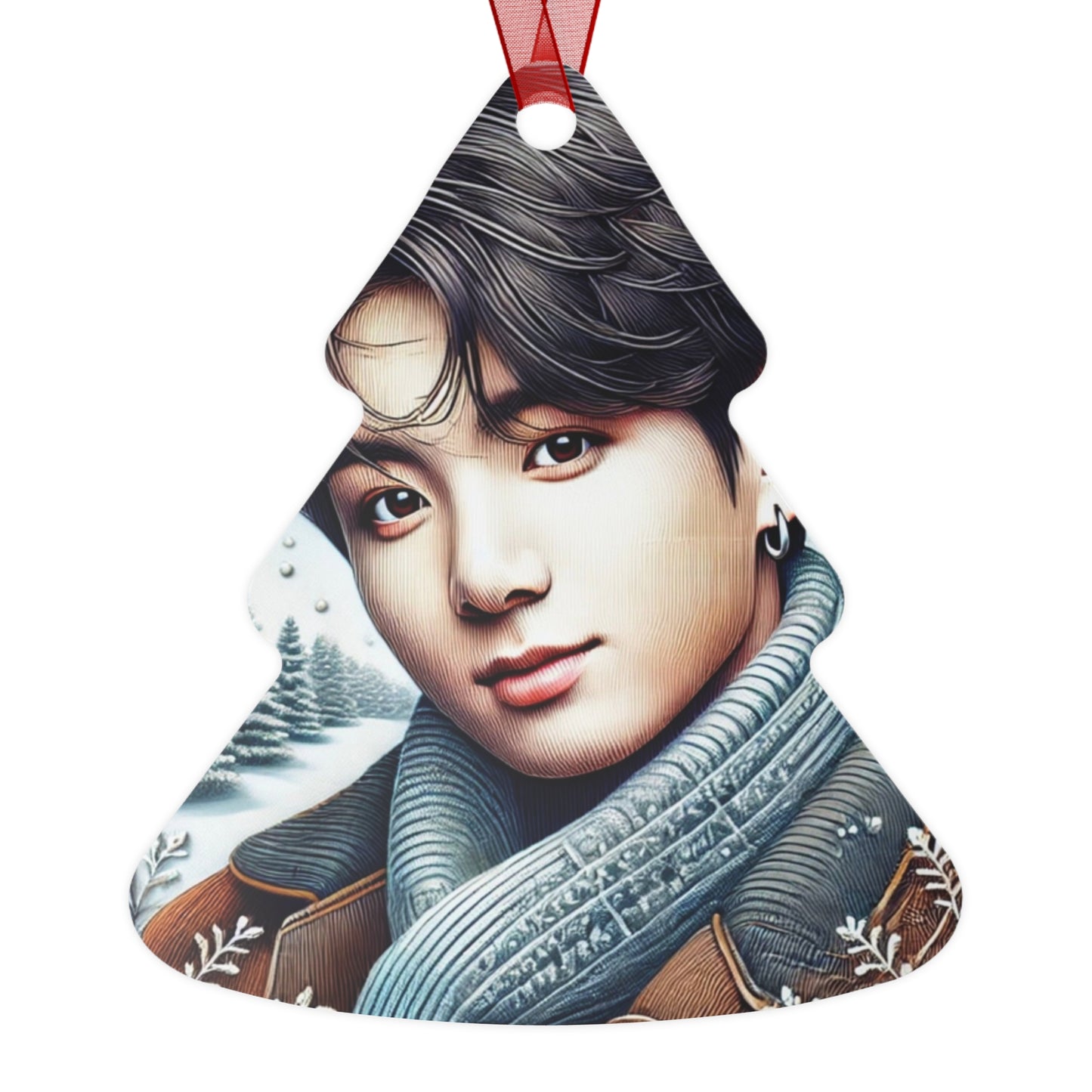 Christmas Jungkook Metal Ornaments