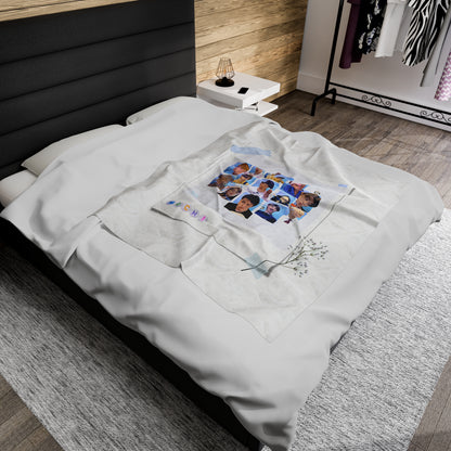Cutie, Sexy, Lovely Velveteen Plush Blanket