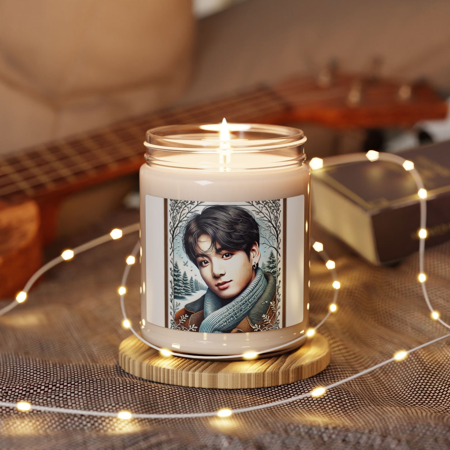 Christmas Jungkook Scented Soy Candle, 9oz