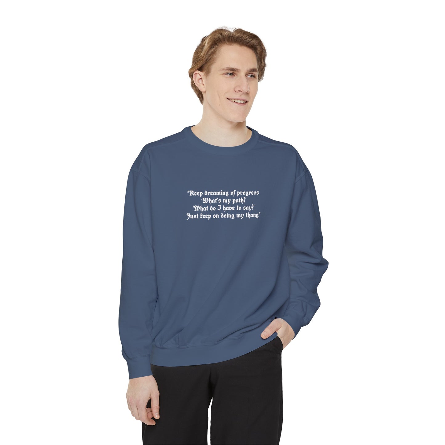 Jhope Graphic Unisex Garment-Dyed Sweatshirt