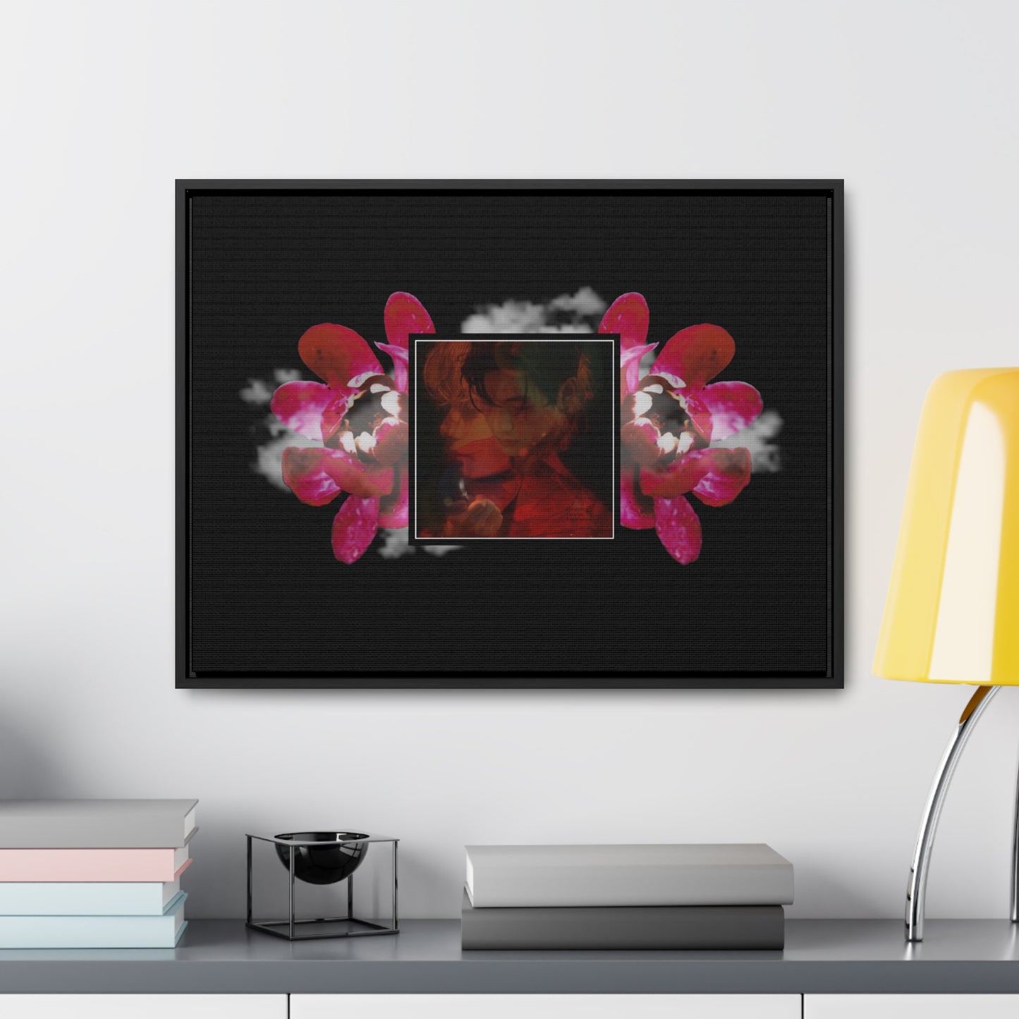 Taehyung Graphic Gallery Canvas Wraps, Horizontal Frame