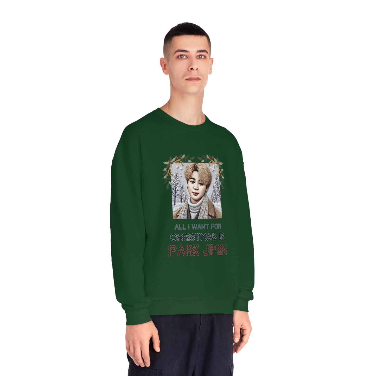 Christmas Jimin Unisex NuBlend® Crewneck Sweatshirt