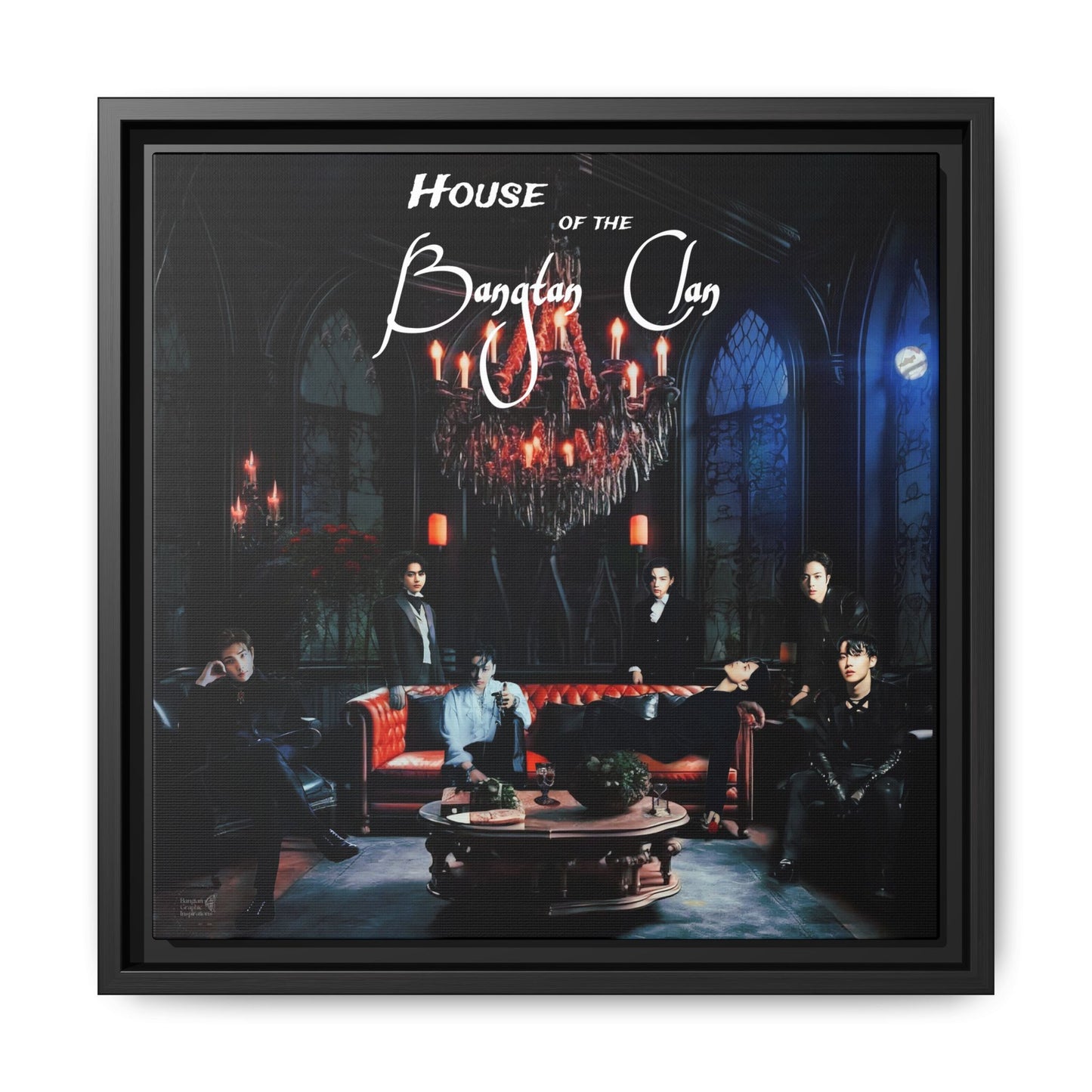 House of the Bangtan Clan Matte Canvas, Framed (Multi-color)