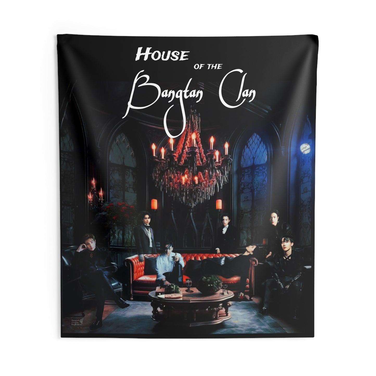 House of the Bangtan Clan Indoor Wall Tapestries