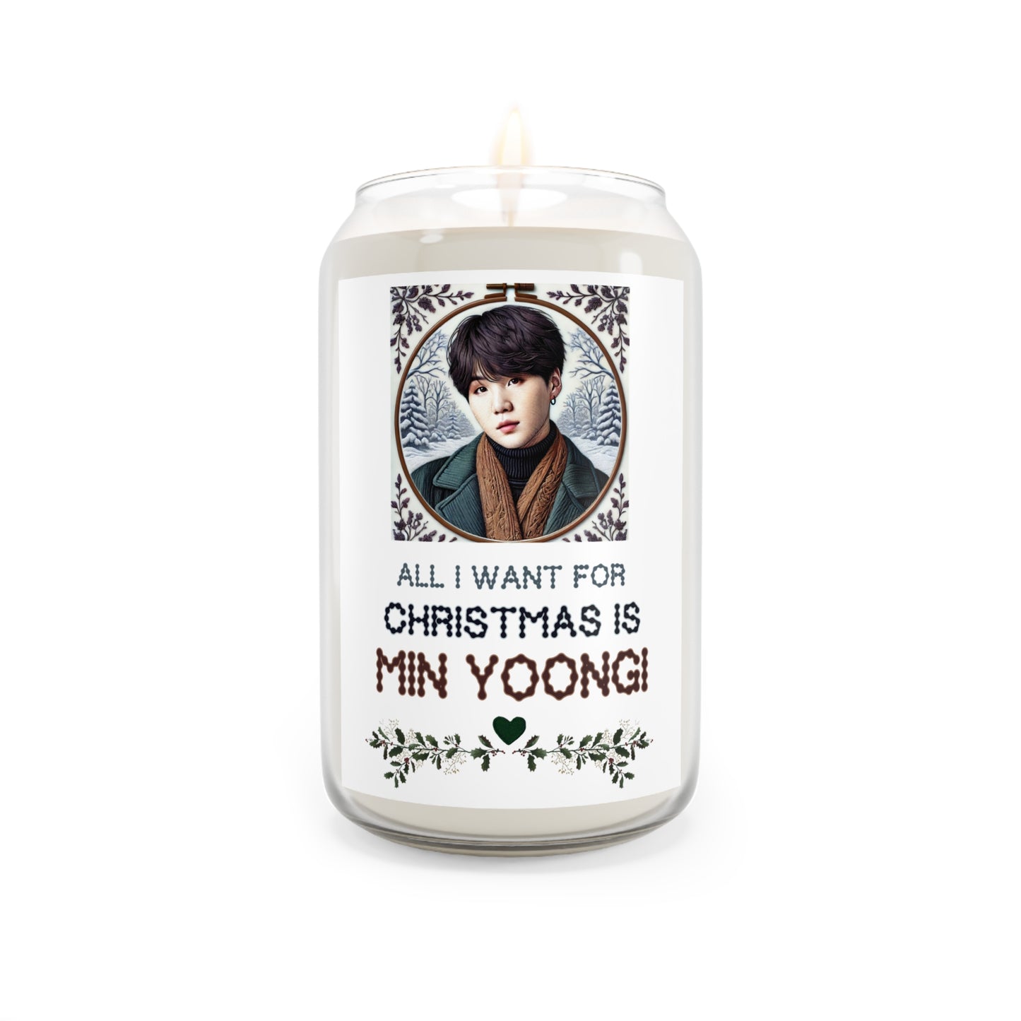 Christmas Yoongi Scented Candle, 13.75oz