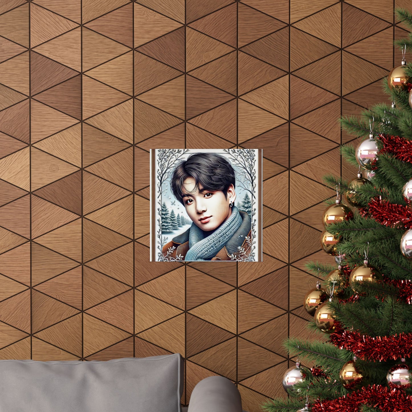 Christmas Jungkook Matte Vertical Posters