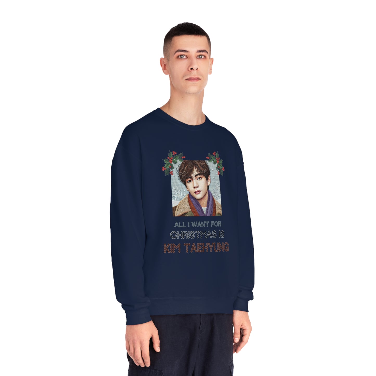 Christmas Taehyung Unisex NuBlend® Crewneck Sweatshirt