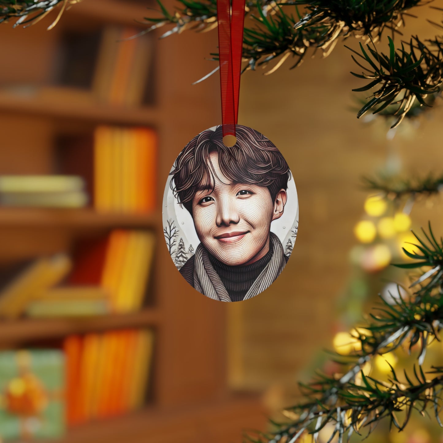 Christmas Jhope Metal Ornaments