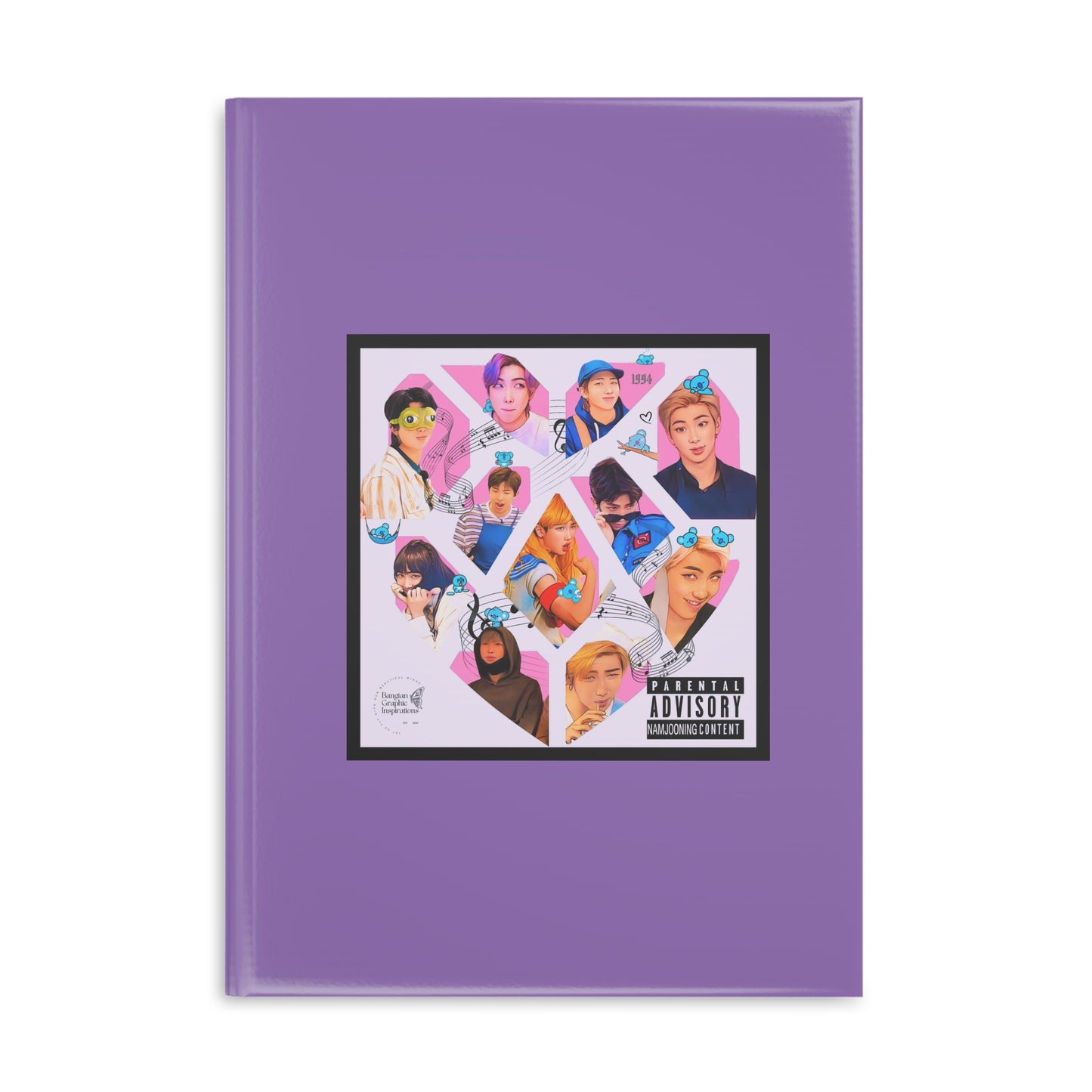 Namjooning Graphic Hardcover Notebook with Puffy Covers